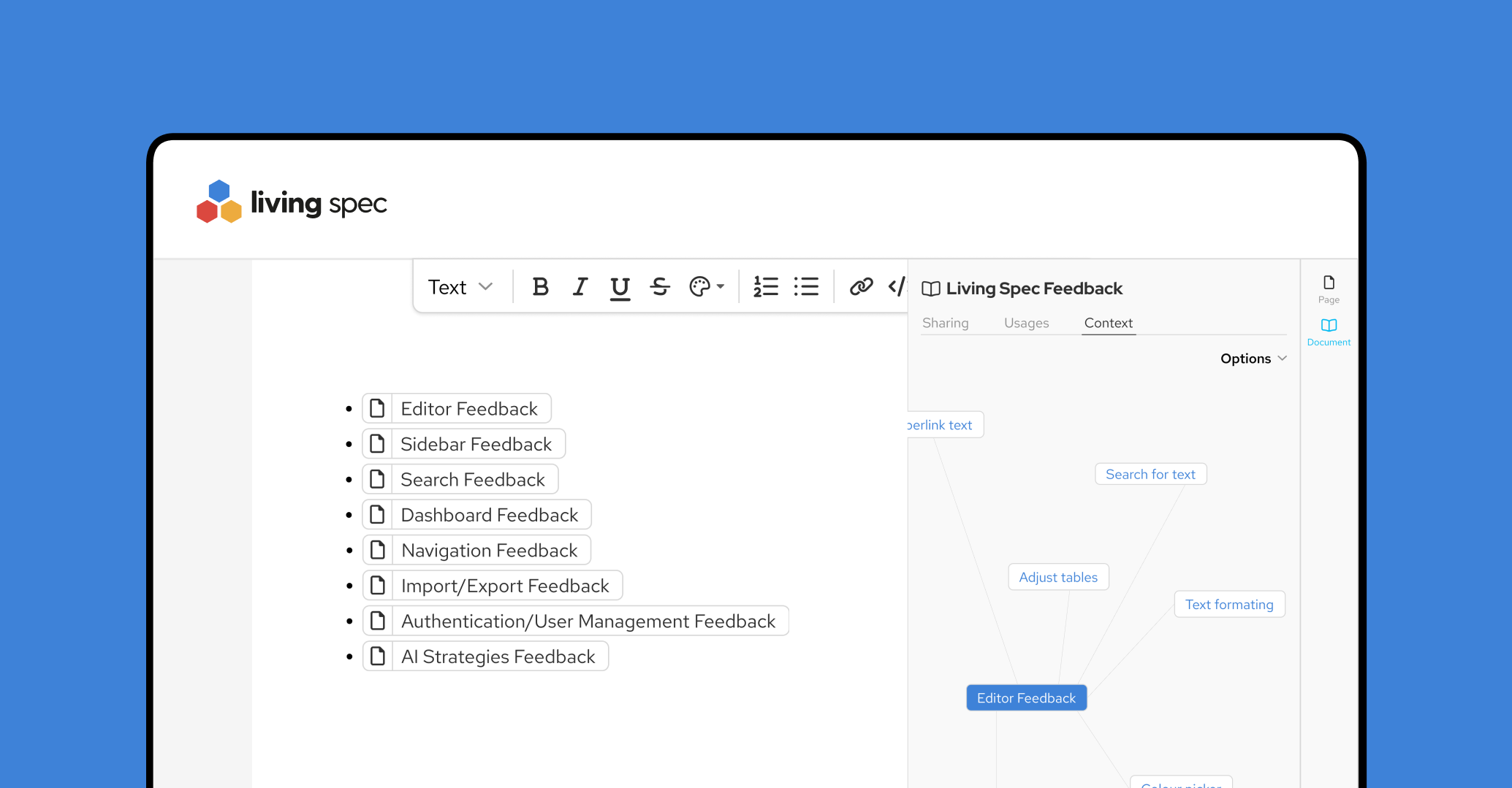 Put feedback in its place