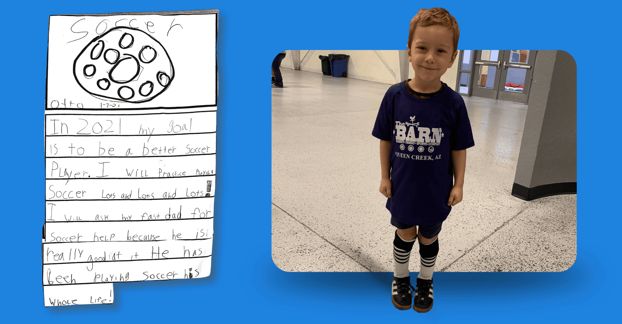 Otto's age 6 soccer resolutions