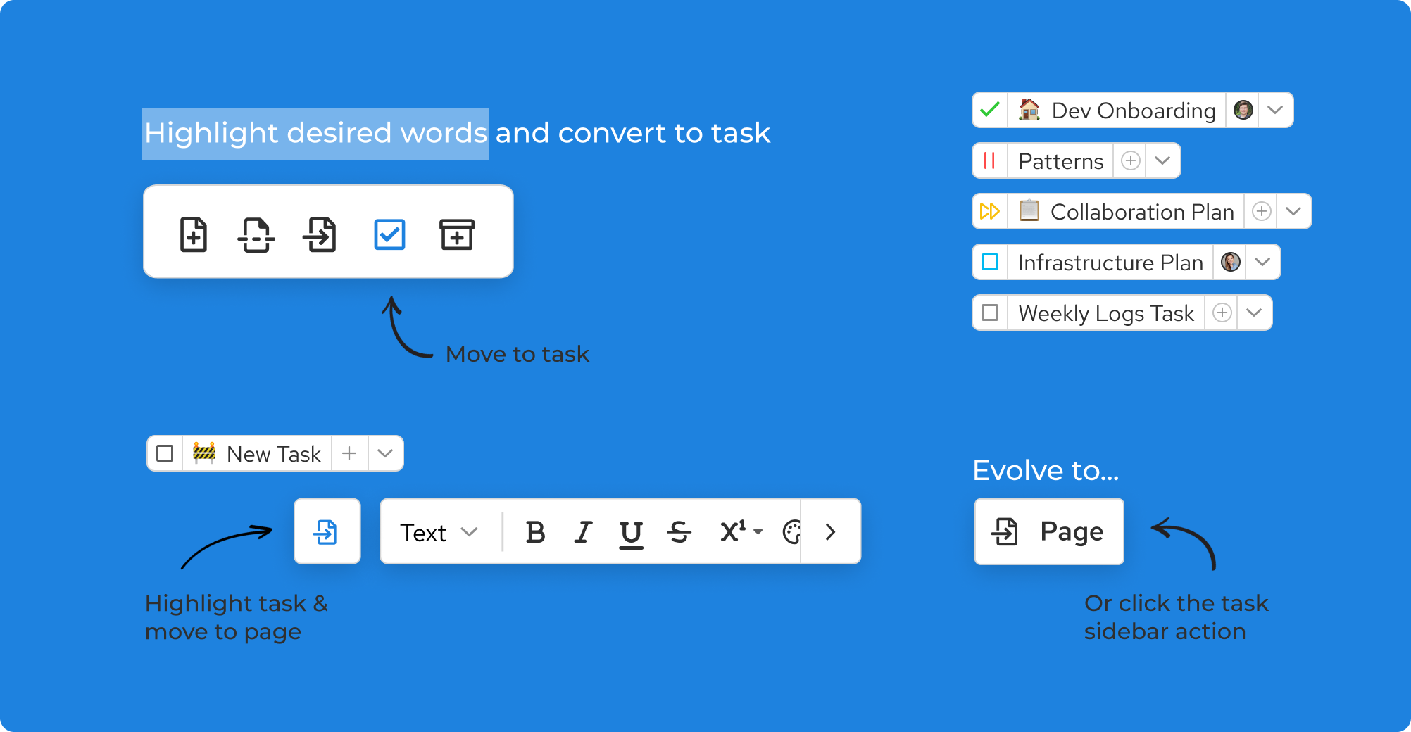 Tasks